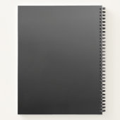 Uw bedrijfslogo of ontwerp & bewerkbare tekst notitieboek (Achterkant)