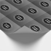 Uw bedrijfslogo of ontwerp en bewerkbare tekst cadeaupapier (Hoek)