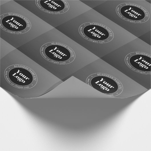 Uw bedrijfslogo of ontwerp en bewerkbare tekst cadeaupapier (Hoek)