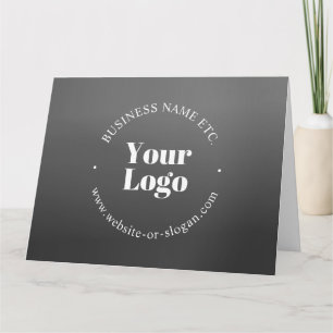 Uw bedrijfslogo of ontwerp en bewerkbare tekst kaart