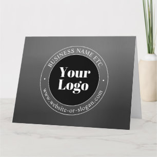 Uw bedrijfslogo of ontwerp en bewerkbare tekst kaart