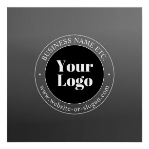 Uw bedrijfslogo of ontwerp en bewerkbare tekst perfect poster