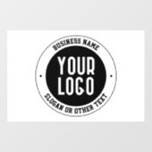 Uw bedrijfslogo of ontwerp | Vet bewerkbare tekst Raamsticker (Vel)