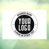 Uw bedrijfslogo of ontwerp | Vet bewerkbare tekst Raamsticker (Vel 3)