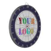 Uw bedrijfslogo op een dartbord voorbeeld (Voorkant Links)