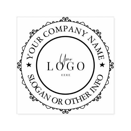 Uw bedrijfslogo op een zelfinkende stempel (Design)