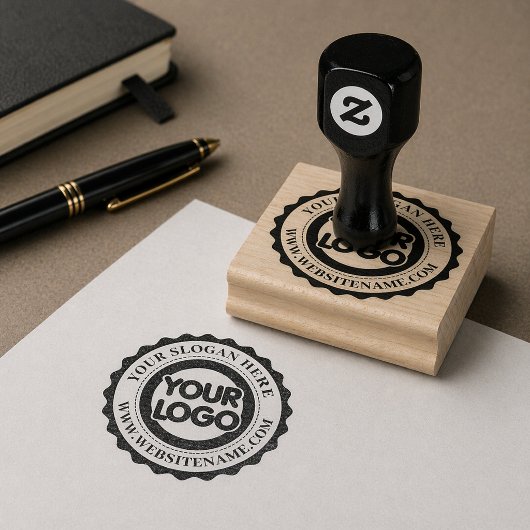 Uw bedrijfslogo op maat rubberstempel