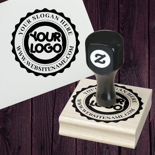 Uw bedrijfslogo op maat rubberstempel