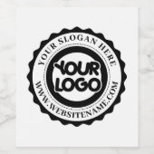 Uw bedrijfslogo op maat wijn etiket (Enkel label)