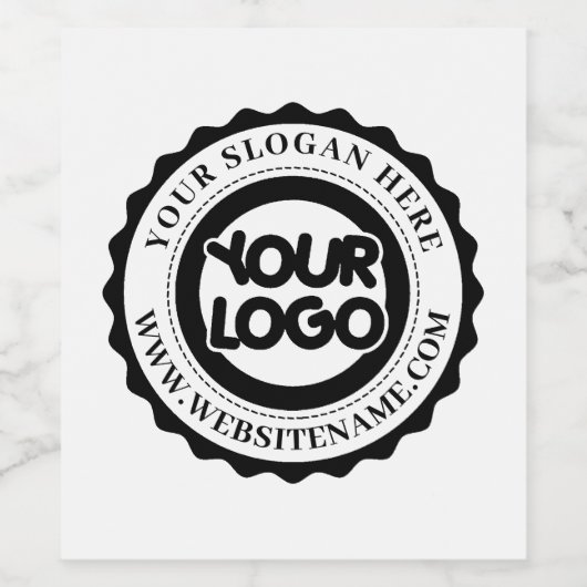 Uw bedrijfslogo op maat wijn etiket (Enkel label)