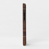 Uw bedrijfslogo op rustig hout verticaal Case-Mate iPhone case (Achterkant/links)