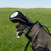 Uw bedrijfslogo op witte cirkel golfheadcover (Insitu)
