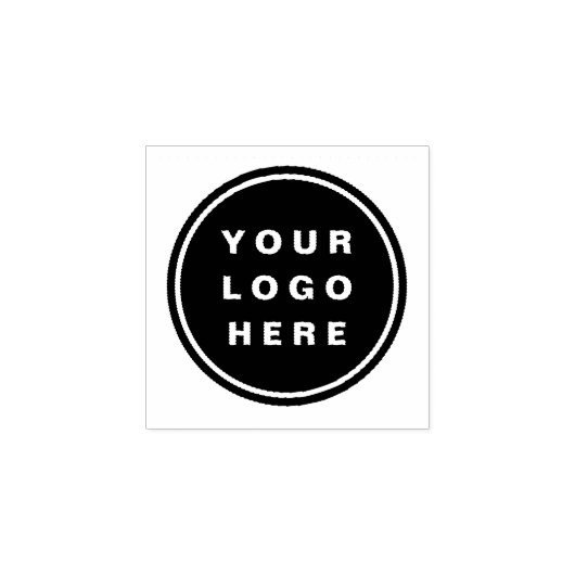 Uw bedrijfslogo promotioneel bedrijf rubberstempel (Afrduk)