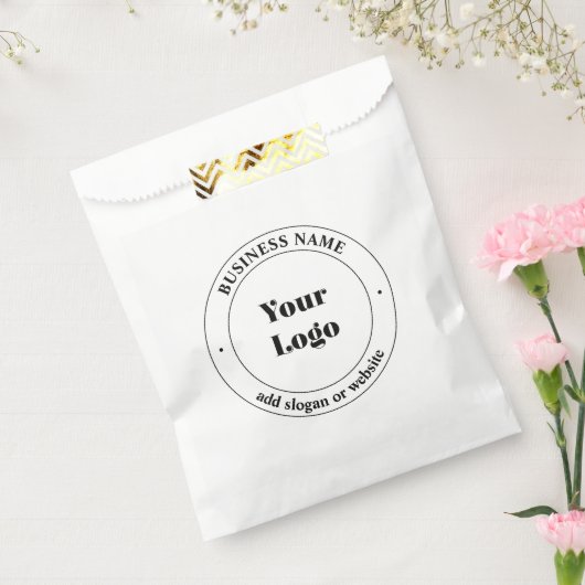 Uw bedrijfslogo & promotionele tekst | Wit Bedankzakje (Gezegeld)