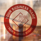 Uw bedrijfslogo  raamsticker (Vel 2)