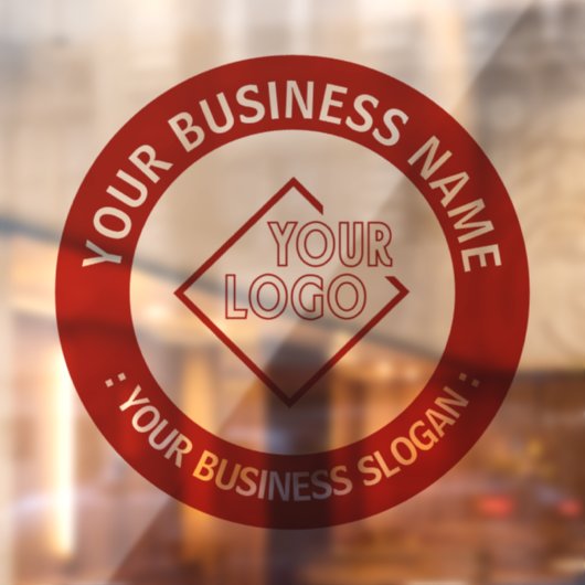Uw bedrijfslogo  raamsticker (Vel 2)