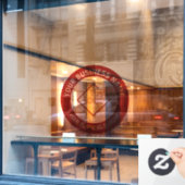 Uw bedrijfslogo raamsticker (Cafe Raam)