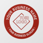 Uw bedrijfslogo  raamsticker (Vel)