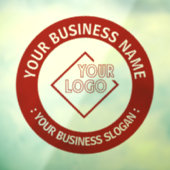 Uw bedrijfslogo  raamsticker (Vel 3)