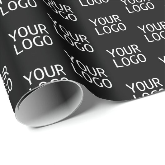 Uw bedrijfslogo | Stijlvol halfstaps patroon Cadeaupapier (Rol Hoek)