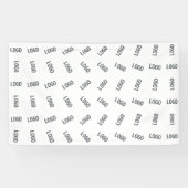 Uw bedrijfslogo | Uniek logo-patroonontwerp Spandoek (Horizontaal)