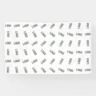 Uw bedrijfslogo   Uniek logo-patroonontwerp  Spandoek