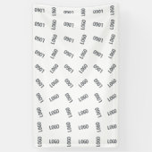 Uw bedrijfslogo | Uniek logo-patroonontwerp  Spandoek (Verticaal)