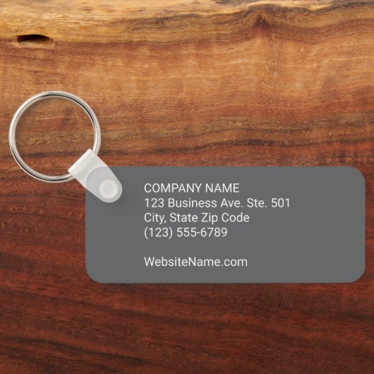 Uw BedrijfsLogo van de Tekst en Collectieve Rug Gr Sleutelhanger (Achterkant)