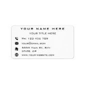 Uw bedrijfsnaam Adres Info Bedrijfslabels Etiket (Voorkant)