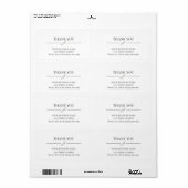 Uw bedrijfsnaam adres legant eenvoudig product etiket (Full Sheet)