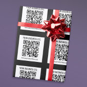 Uw bedrijfsnaam & bewerkbare QR-code Cadeaupapier