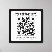 Uw bedrijfsnaam & bewerkbare QR-code