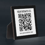 Uw bedrijfsnaam & bewerkbare QR-code Fotoplaat<br><div class="desc">Voeg simpelweg je websiteadressen URL toe om direct een scanbare QR-code te creëer.</div>