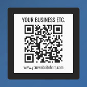 Uw bedrijfsnaam & bewerkbare QR-code Labels