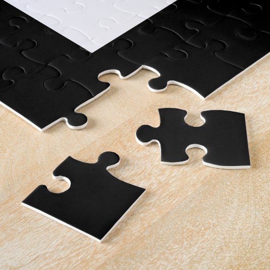 Uw bedrijfsnaam & bewerkbare QR-code Legpuzzel (Zijkant)