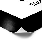 Uw bedrijfsnaam & bewerkbare QR-code Perfect Poster (Hoek)