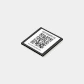 Uw bedrijfsnaam & bewerkbare QR-code Post-it® Notes (Schuin)