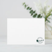 Uw bedrijfsnaam Christmas Feestdagen Custom Bedankkaart (Staand voorkant)