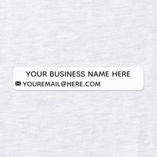 Uw bedrijfsnaam E-mailgegevens Aangepaste labels (Design 2)