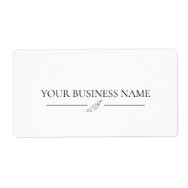 Uw bedrijfsnaam Elegant Simple Product Label