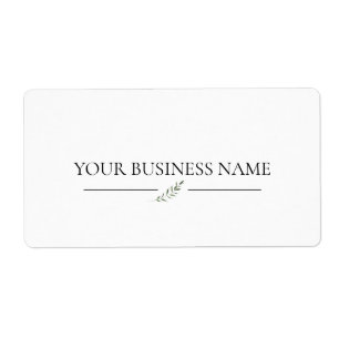 Uw bedrijfsnaam Elegant Simple Product Label