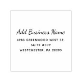 Uw bedrijfsnaam en retouradres  zelfinktende stempel (Design)