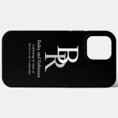 Uw bedrijfsnaam en zwarte Label van de Logo Case-Mate iPhone Case (Achterkant (horizontaal))