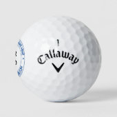 Uw bedrijfsnaam Logo E-mail Text Golf Balls Golfballen (Logo)