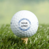 Uw bedrijfsnaam Logo E-mail Text Golf Balls Golfballen (Insitu Shirt)
