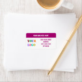 Uw bedrijfsnaam Logo Retouradreslabels Etiket (Insitu)