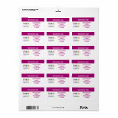 Uw bedrijfsnaam Logo Retouradreslabels Etiket (Full Sheet)
