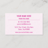 Uw bedrijfsnaam Moderne persoonlijke kleuren Visitekaartje (Voorkant)