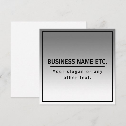 Uw bedrijfsnaam of merk enz. (Voorkant / Achterkant)