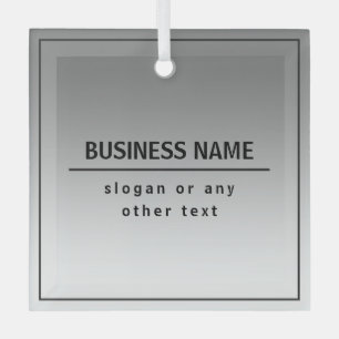 Uw bedrijfsnaam of merk enz. glas ornament